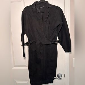 Fashion To Figure Black Jean Dress. SZ 0 (14/16).